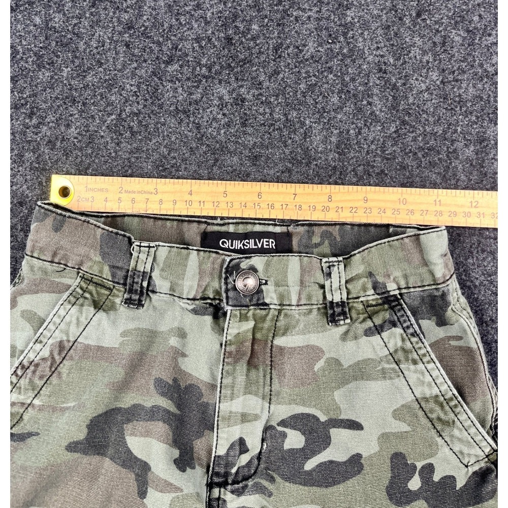 Quiksilver Boys Camo Cargo Shorts‎ Green Size 24 40AS5045-99 - Picture 5 of 10
